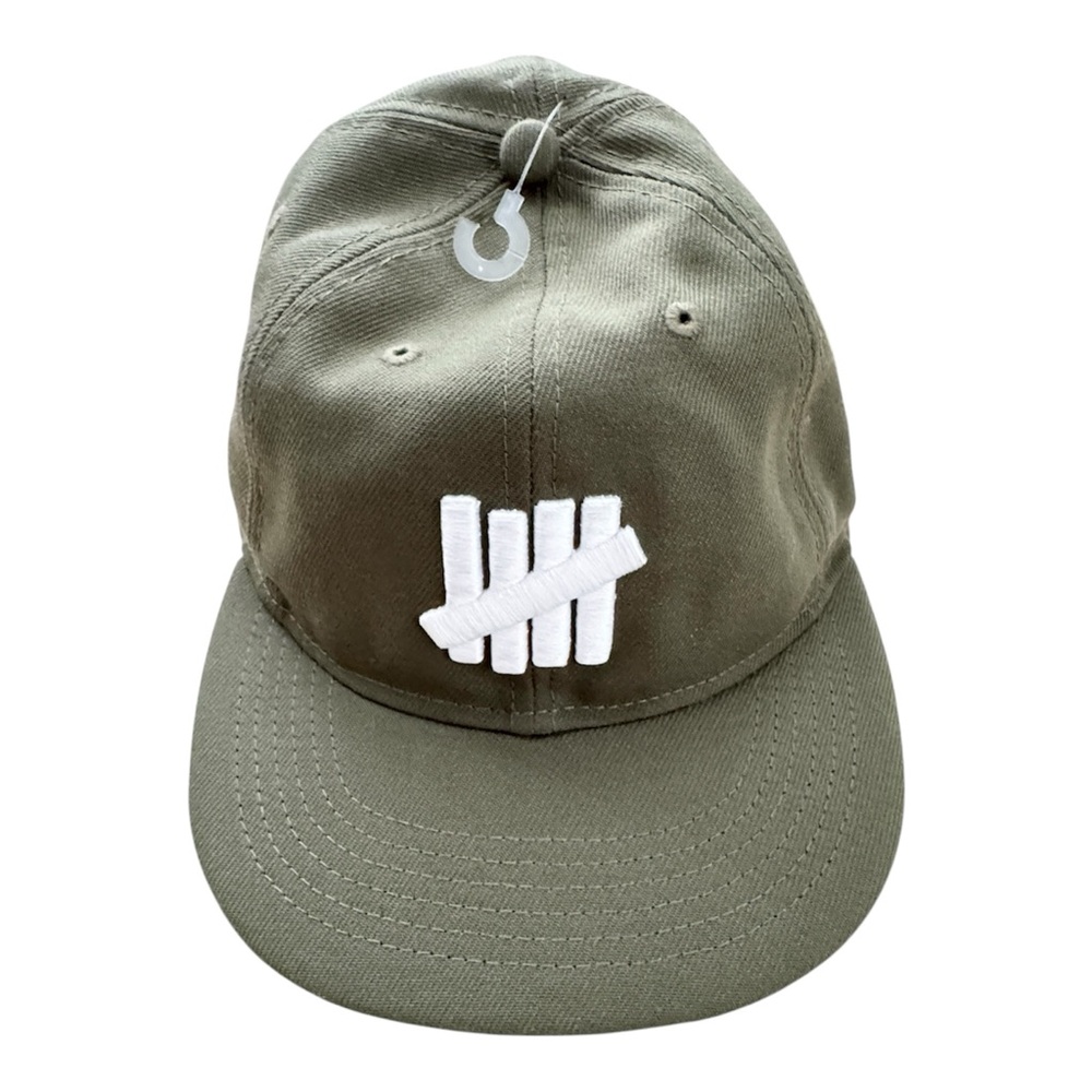 UNDEFEATED (NWT) Army Green Icon Fitted Skater Streetwear Cap Hat (Size 7 1/8)